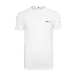 Mister Tee  Pánské tričko s nápisem Skrrt bílé  Trička s krátkým rukávem Bílá