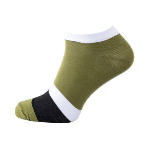 Zapana  Pánské barevné kotníkové ponožky Slice khaki  Doplňky k obuvi Zelená