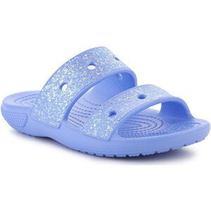 Crocs  CLASSIC GLITTER SANDAL KIDS MOON JELLY 207788-5Q6  Sandály Dětské Modrá
