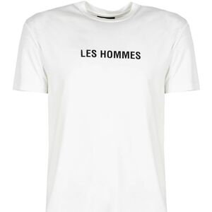 Les Hommes  LF224302-0700-1009 | Grafic Print  Trička s krátkým rukávem Bílá