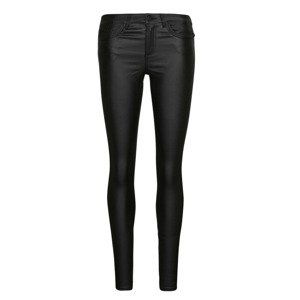 Vero Moda  VMALIA MR SKINNY SHAPE COATED PANTS NOOS  Kapsáčové kalhoty Černá