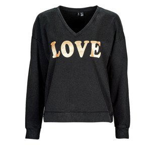 Vero Moda  VMCAROLA L/S SWEAT JRS BTQ  Mikiny Černá