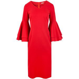 Makover  Dámské společenské šaty Olgan K002 červená  Krátké šaty Červená