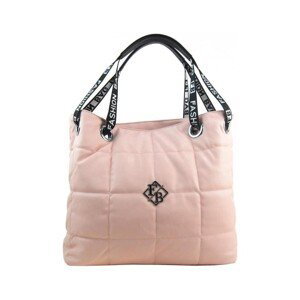Fashion & Co  Velká dámská kabelka přes rameno v prošívaném designu růžová  Kabelky Růžová