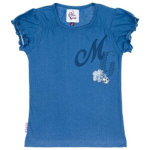 Miss Girly  T-shirt manches courtes fille FABOULLE  Trička s krátkým rukávem Dětské Modrá