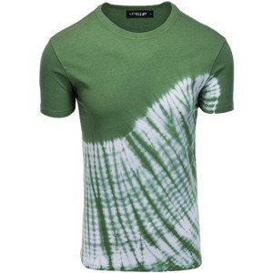 Ombre  Pánské tričko s potiskem Setil zelená  Trička s krátkým rukávem