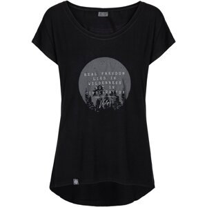 Kilpi  Dámské tričko s krátkým rukávem  ROISIN-W  Trička s krátkým rukávem Černá
