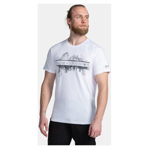 Kilpi  Pánské bavlněné triko  CHOOSE-M  Trička s krátkým rukávem Bílá