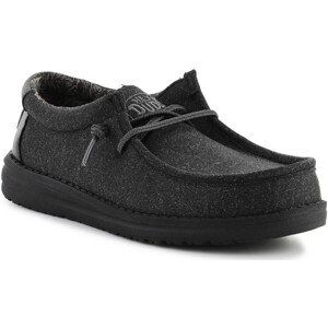 HEYDUDE  HEYDUDE WALLY YOUTH BASIC 40041-BLACK  Sandály Dětské Šedá