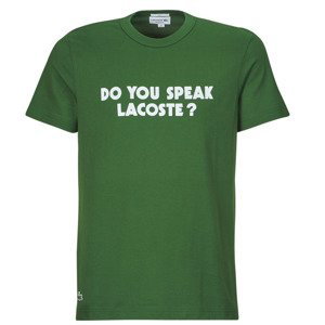 Lacoste  TH0134  Trička s krátkým rukávem Zelená