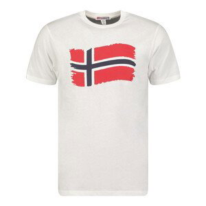Geographical Norway  SX1078HGN-WHITE  Trička s krátkým rukávem Bílá