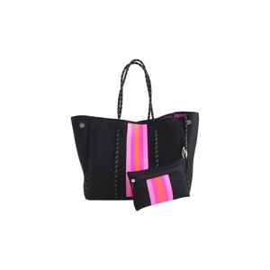 Made In China  Neoprenová dámská plážová taška voděodolná černo-růžová JG067  Kabelky přes rameno Černá