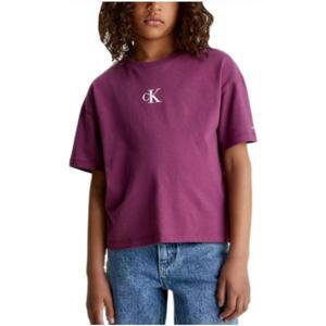 Calvin Klein Jeans  -  Trička s krátkým rukávem Dětské Fialová