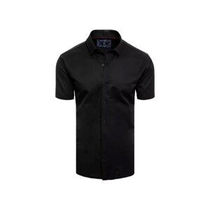 D Street  Pánská košile s krátkým rukávem Kulna černá  Košile s dlouhymi rukáv Černá