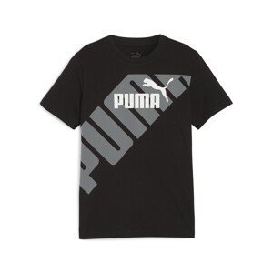 Puma  PUMA POWER GRAPHIC TEE B  Trička s krátkým rukávem Dětské Černá