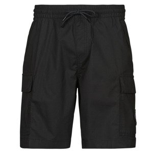 Calvin Klein Jeans  WASHED CARGO SHORT  Kraťasy & Bermudy Černá