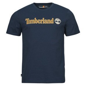 Timberland  Linear Logo Short Sleeve Tee  Trička s krátkým rukávem Tmavě modrá