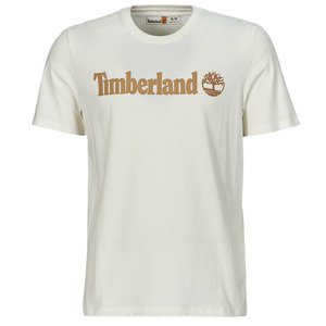 Timberland  Linear Logo Short Sleeve Tee  Trička s krátkým rukávem Bílá