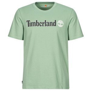 Timberland  Linear Logo Short Sleeve Tee  Trička s krátkým rukávem Zelená