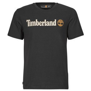 Timberland  Linear Logo Short Sleeve Tee  Trička s krátkým rukávem Černá