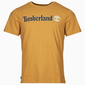 Timberland  Linear Logo Short Sleeve Tee  Trička s krátkým rukávem Hnědá
