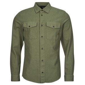 G-Star Raw  marine slim shirt l\s  Košile s dlouhymi rukáv Khaki
