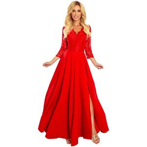 Numoco  Dámské společenské šaty Amber červená  Krátké šaty Červená