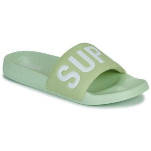 Superdry  Sandales De Piscine Véganes Core  pantofle Zelená