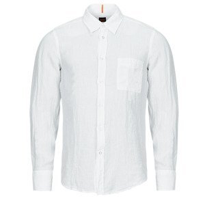 BOSS  Relegant_6  Košile s dlouhymi rukáv Bílá