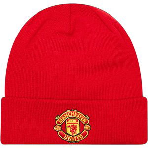 New-Era  Core Cuff Beanie Manchester United FC Hat  Čepice Červená