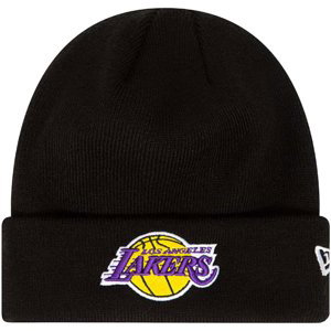 New-Era  Essential Cuff Beanie Los Angeles Lakers Hat  Čepice Černá