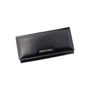 Gregorio  Kožená černá matná dámská peněženka v dárkové krabičce  Peněženky Černá