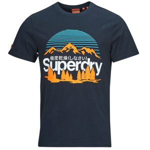 Superdry  GREAT OUTDOORS NR GRAPHIC TEE  Trička s krátkým rukávem Tmavě modrá