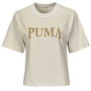 Puma  PUMA SQUAD GRAPHIC TEE  Trička s krátkým rukávem Béžová