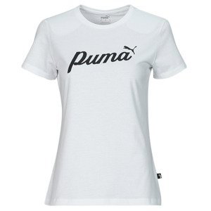Puma  ESS+ BLOSSOM SCRIPT TEE  Trička s krátkým rukávem Bílá