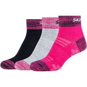 Skechers  3PPK Wm Mesh Ventilation Quarter Socks  Ponožky