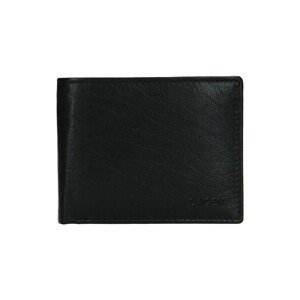 Lagen  W-8053- BLK černá pánská kožená peněženka  Peněženky Černá