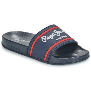 Pepe jeans  SLIDER LOGO B  pantofle Tmavě modrá