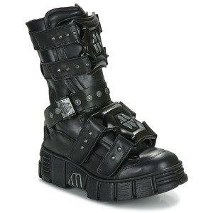 New Rock  WALL 422  Kotníkové boty Černá