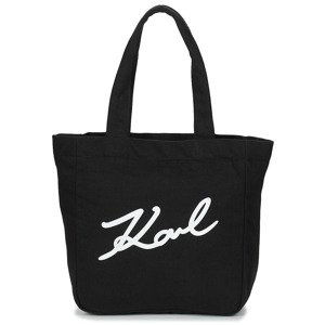 Karl Lagerfeld  K/SIGNATURE CANVAS SHOPPER  Velké kabelky / Nákupní tašky Černá