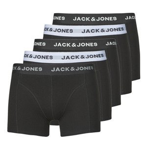 Jack & Jones  JACSOLID TRUNKS 5 PACK OP  Boxerky Černá