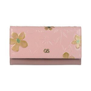 Grosso  Kožená dámská peněženka RFID růžová v dárkové krabičce  Peněženky Růžová