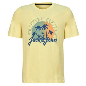 Jack & Jones  JJSUMMER VIBE TEE SS CREW NECK  Trička s krátkým rukávem Žlutá