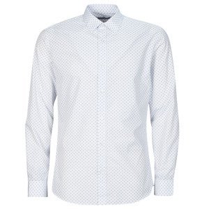 Jack & Jones  JJJOE PRINT SHIRT LS SS24  Košile s dlouhymi rukáv Bílá