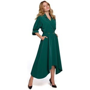 Makover  Dámské společenské šaty Lorentz K086 zelená  Krátké šaty Zelená