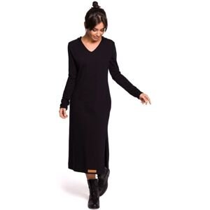 Bewear  Dámské mikinové šaty Hajnrich B128 černá  Krátké šaty Černá