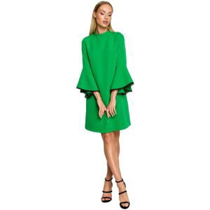 Made Of Emotion  Dámské mini šaty Hu M698 zelená  Krátké šaty Zelená