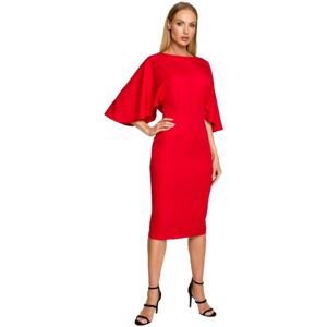 Made Of Emotion  Dámské midi šaty Suh M700 červená  Krátké šaty Červená