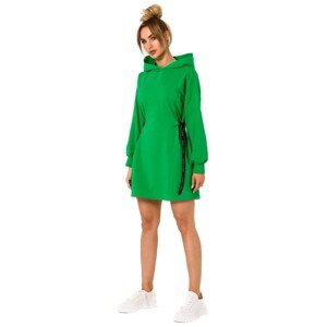 Made Of Emotion  Dámské mikinové šaty Estrilla M730 zelená  Krátké šaty Zelená