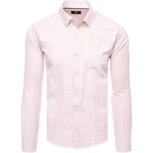 D Street  Pánská košile s dlouhým rukávem Rahen růžová  Košile s dlouhymi rukáv Růžová